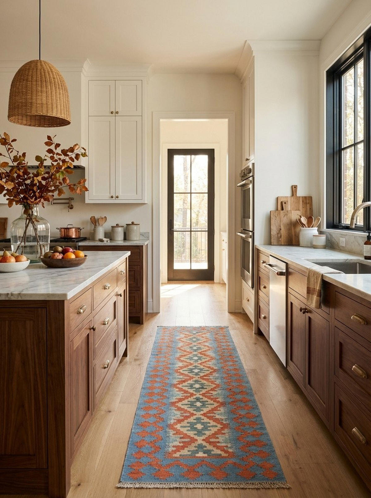 HANDWEBTEPPICH Kelim Gashgai Rot 198/58 cm Schurwolle - Rot, Textil (58/198cm) - Looma