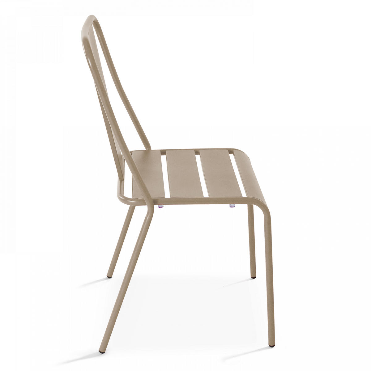 GARTENSET 3-tlg., Taupe - Taupe, Metall - Oviala