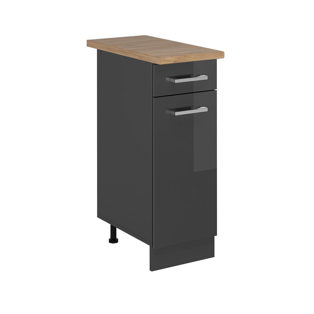 Vicco Küchenunterschrank Anthrazit, Anthrazit 30x81.6x60 cm