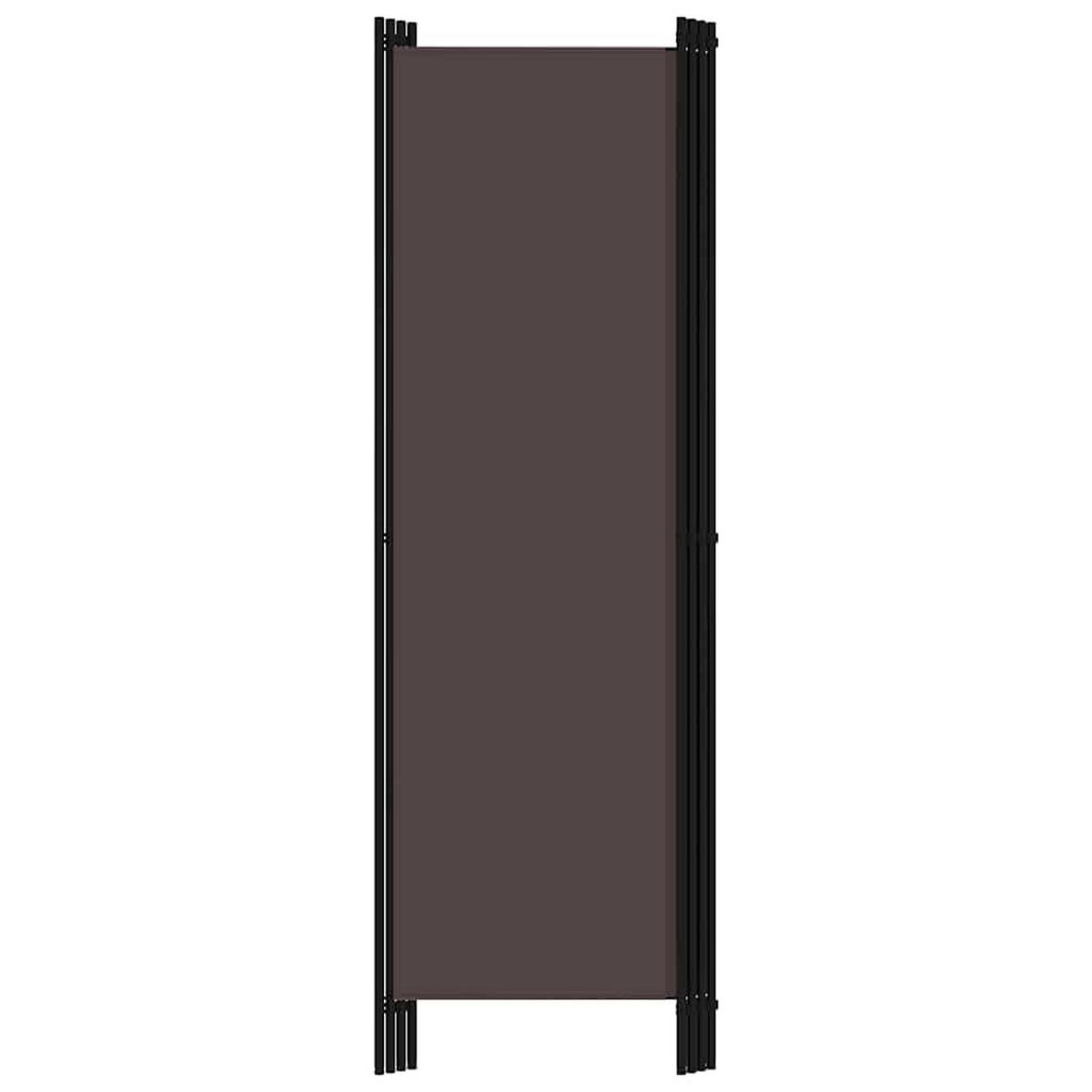 RAUMETEILER 4-teilig Braun 200/180 Cm - Braun, Textil (180/0.1/200cm) - vidaXL