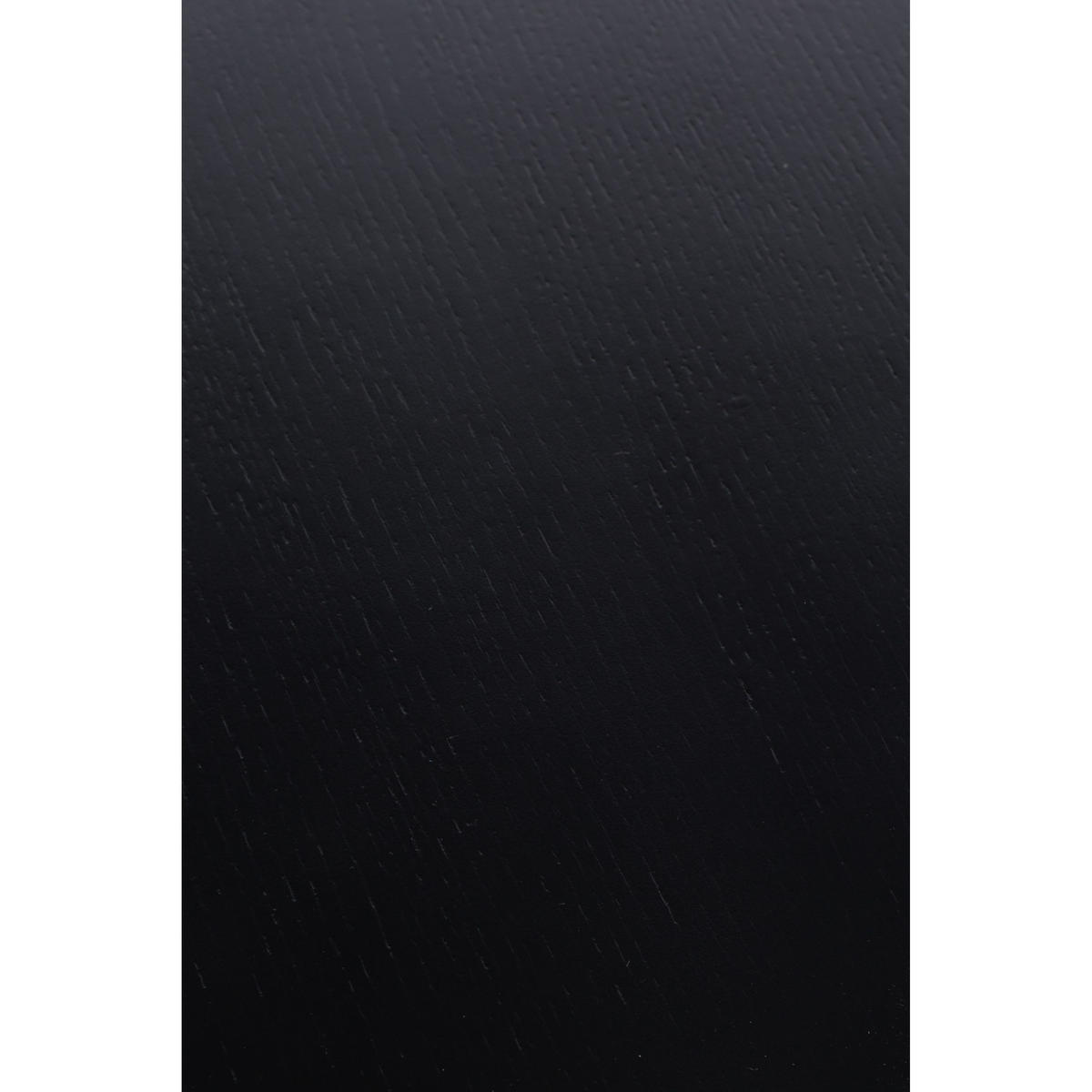 ESSTISCH Pilar Rund 100 cm Schwarz - Schwarz, Holzwerkstoff (100/100/76cm) - Zuiver