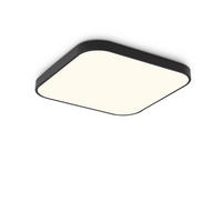 LED-DECKENLEUCHTE Leipzig 4000K-Neutralweiß 27/27/3 cm - Schwarz, Kunststoff (27/27/3cm) - Nettlife