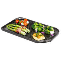 GRILLPFANNE, schwarz, Steingut - Schwarz, Keramik (40/2/23cm) - bremermann