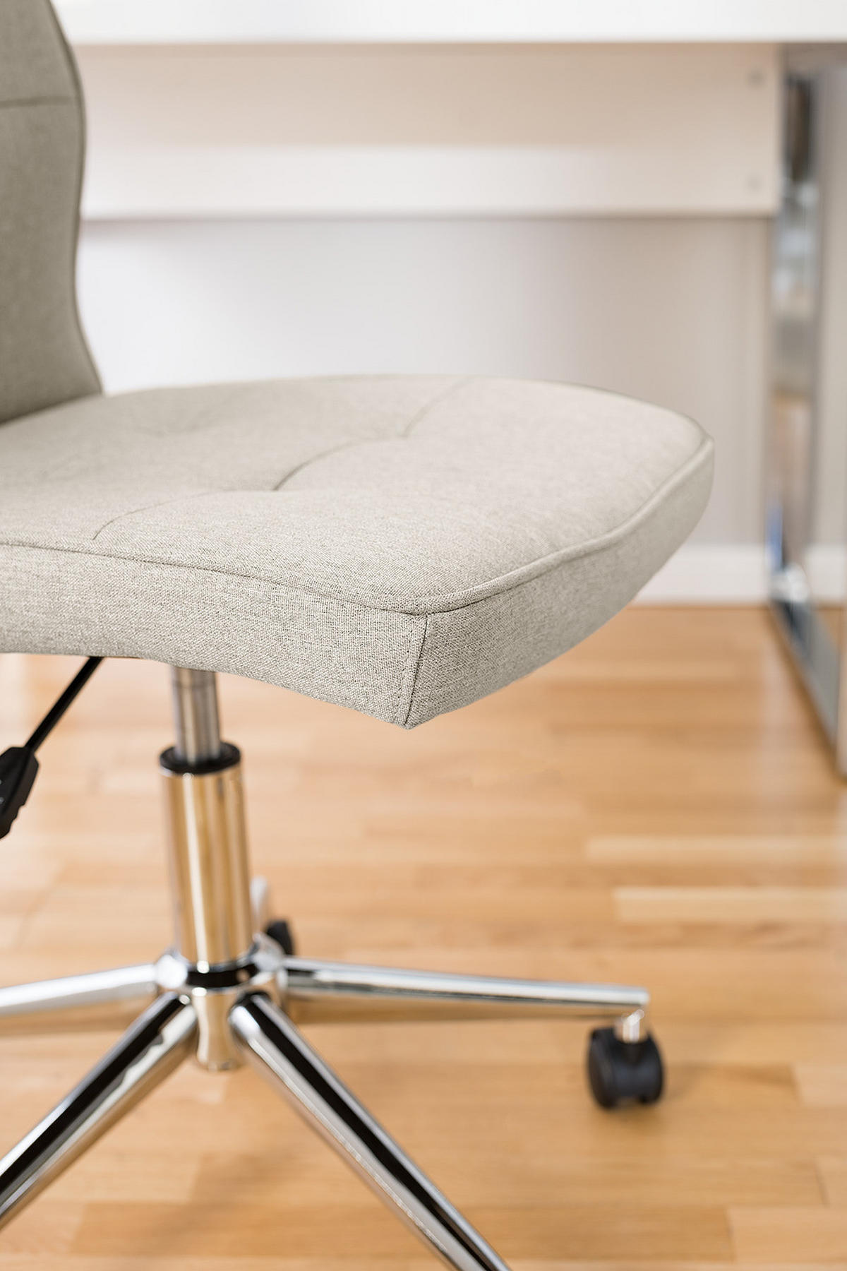 BÜROSTUHL - Hellgrau, Textil/Metall (46/91/62cm) - home24