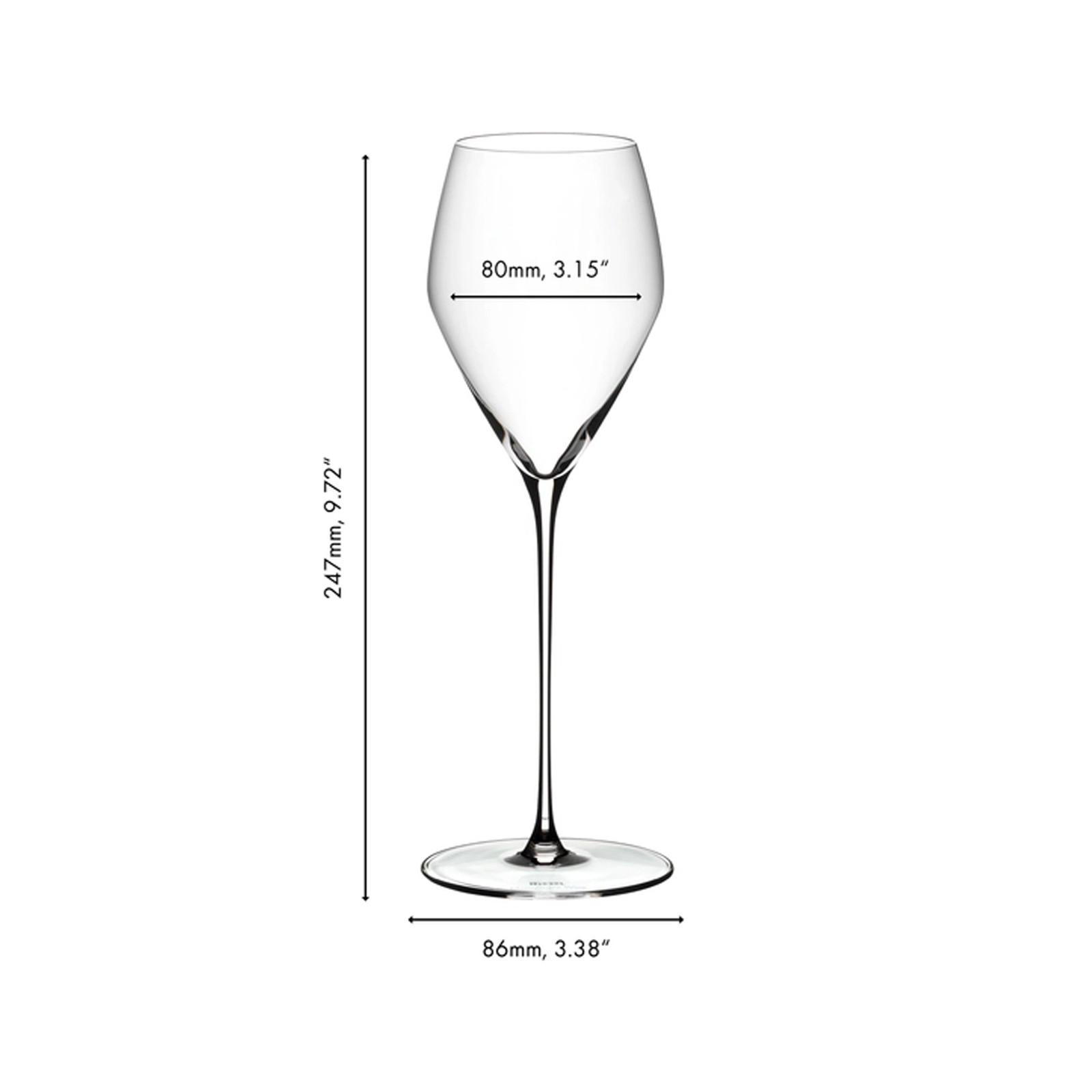 CHAMPAGNER WEINGLÄSER Veloce transparent 327 ml 6er Set - Transparent, Glas (0.327L) - Riedel