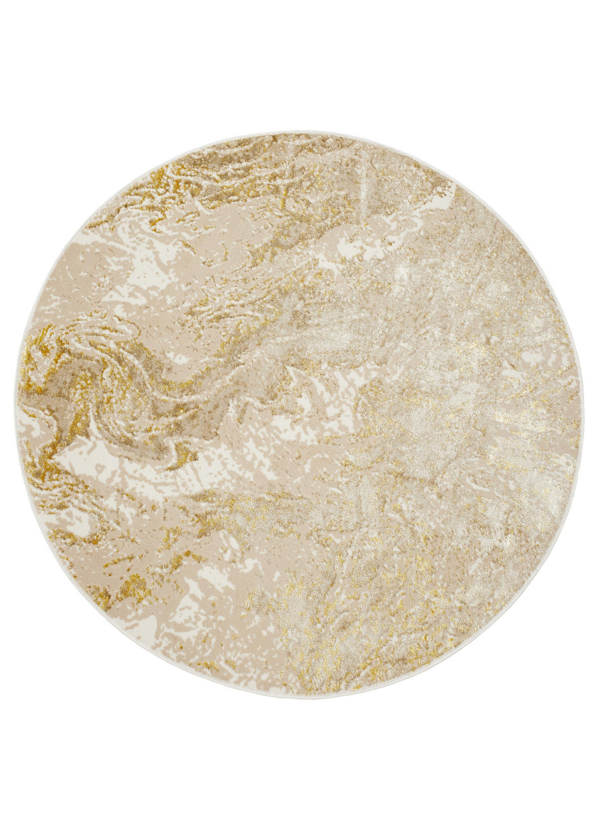 TEPPICH CRYSTAL Round Beige 200/200 cm - Beige, Kunststoff (200/200cm) - Tapiso