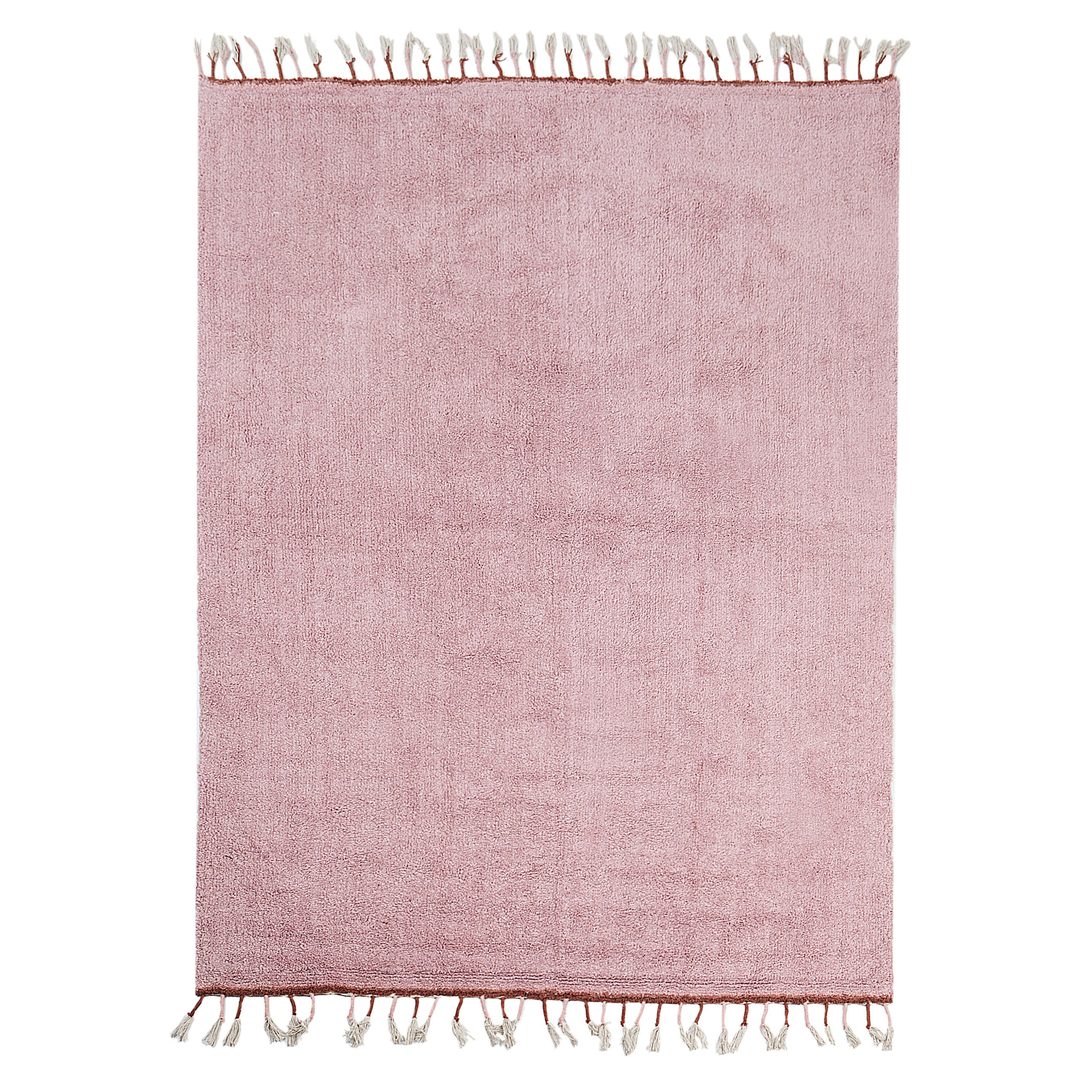KURZFLOR-TEPPICH Rosa 140/200 cm Caparli - Pink, Textil (140/200cm) - Beliani