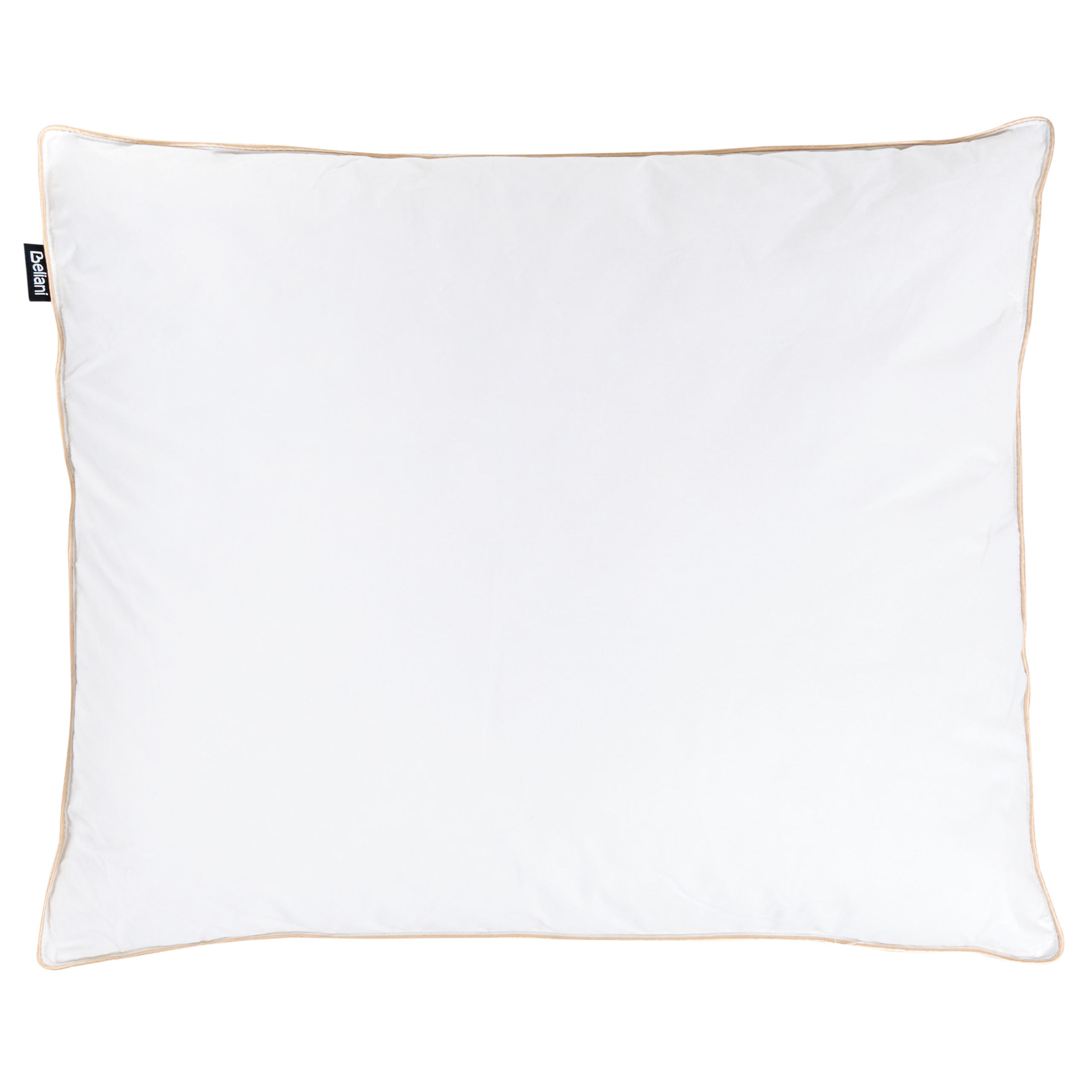 KOPFKISSEN Weiß Hoch 50/60 cm Etna - Weiß, Naturmaterialen (60/50cm) - Beliani