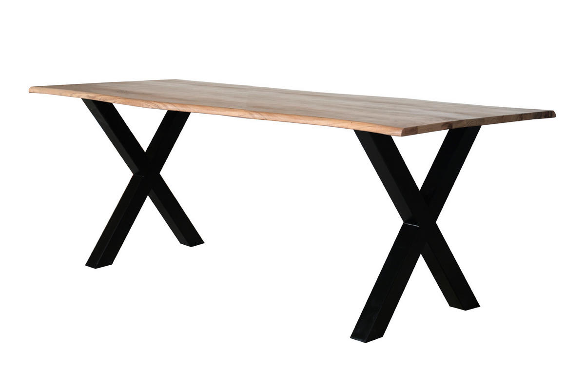 ESSTISCH Madrid 180x90 cm, Natur, Akazienholz - Naturfarben, Holz (180/90/77cm) - dasmöbelwerk