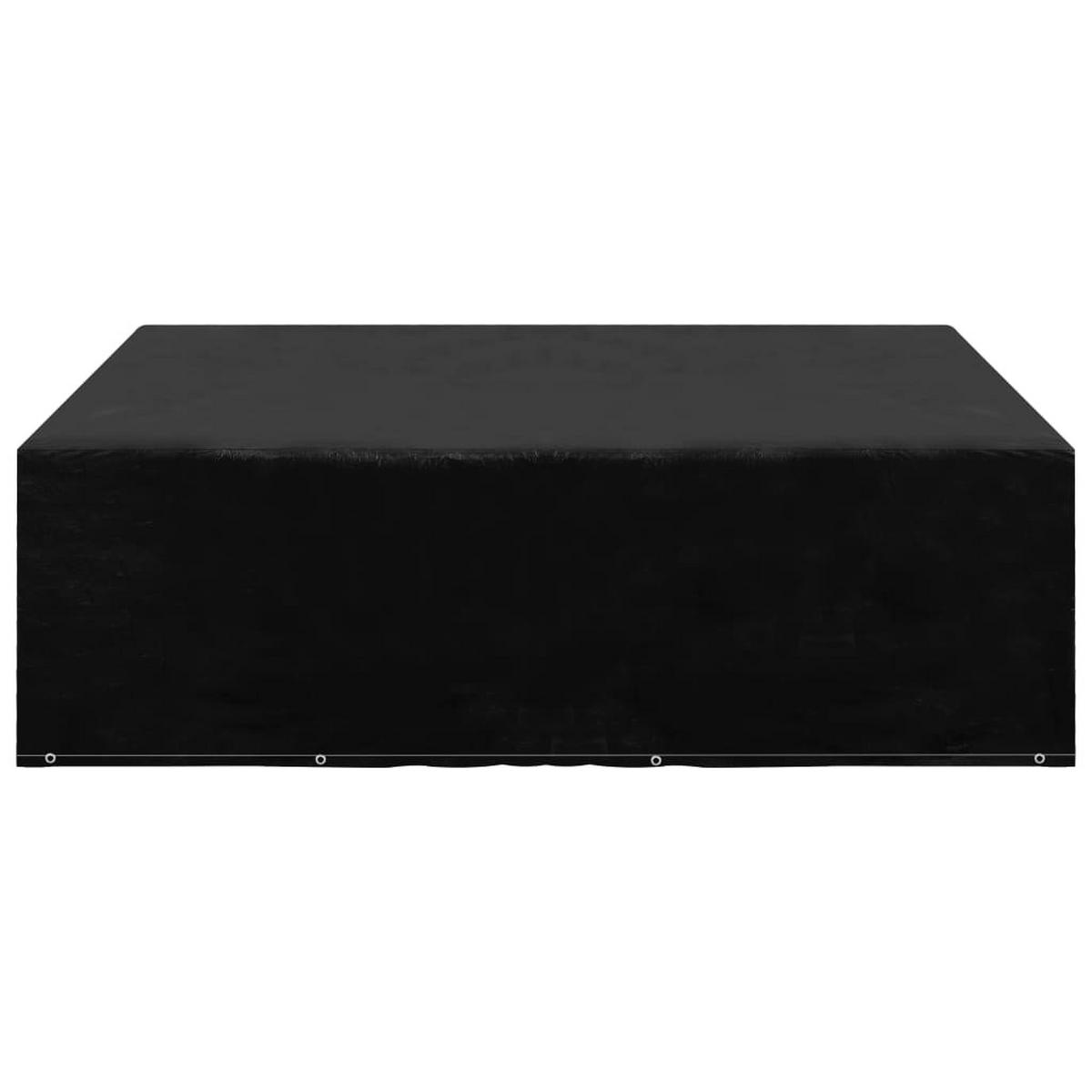 GARTENMÖBEL-ABDECKUNG 12 Ösen 250/250/70 Cm - Schwarz, Kunststoff (250/250/70cm) - vidaXL