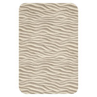 WC PŘEDLOŽKA Písek - Vlny - Béžová 40x60 cm - béžová, textil/plast (40/1cm) - OnlyWow