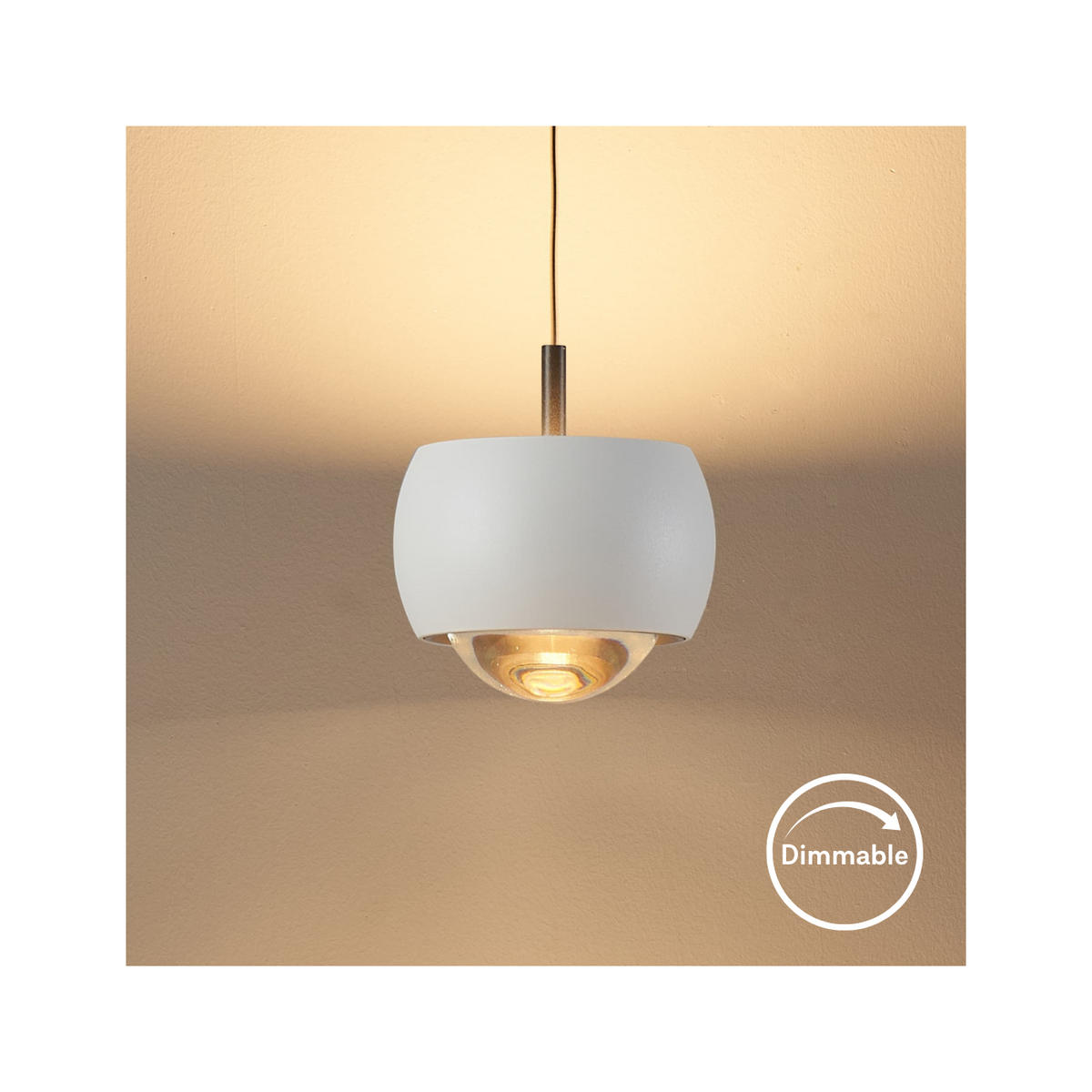 HÄNGELEUCHTE Finn, Weiß und Schwarz, 7.7cm - Schwarz, Metall (180/9/7.7cm) - KOSILUM