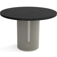 TISCH Kaschmir DIEGO Ausziehbar - Kaschmir/Schwarz, Holzwerkstoff (120/48/77cm) - Sepro Meble
