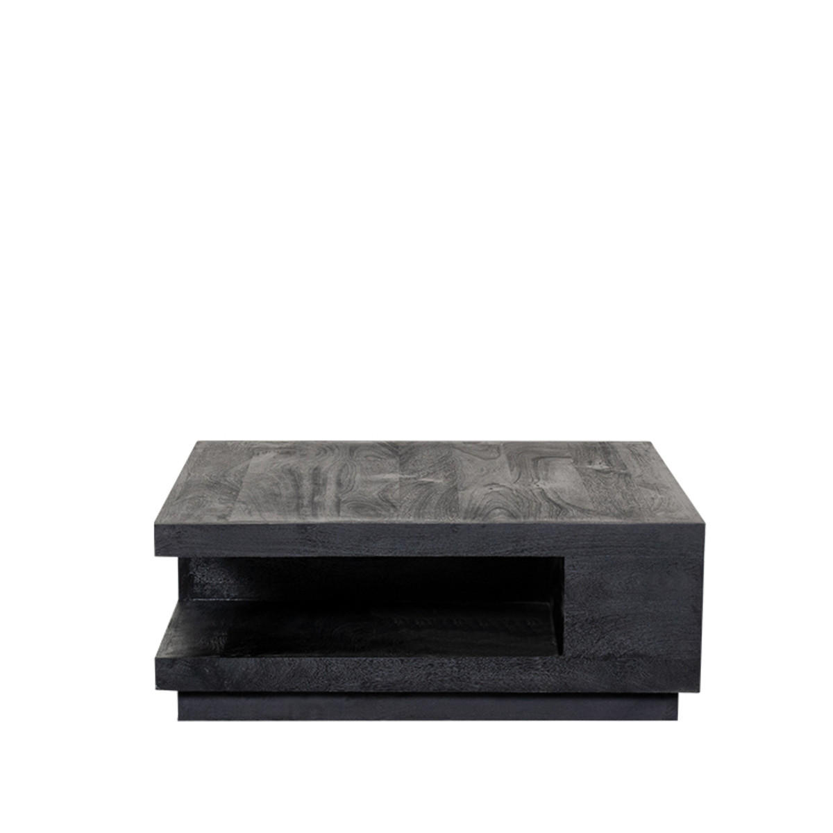 Label51 Couchtisch Schwarz 80x30x80 cm