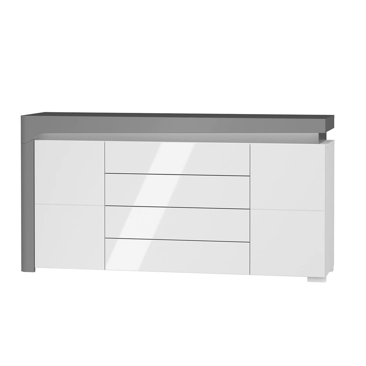 Petits-meubles SIDEBOARD Teo Bílá a šedá