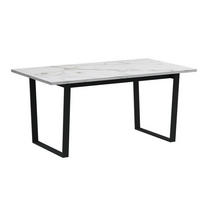 ESSTISCH Amble Weiß 160/90/74 cm - Weiß, Holzwerkstoff (90/160/74cm) - ebuy24