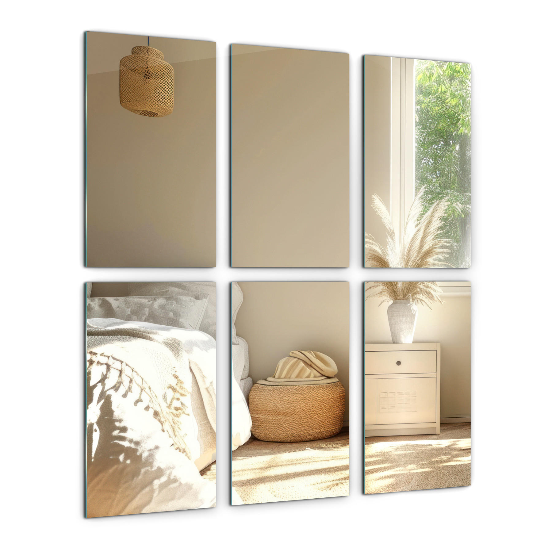 Tulup Wandspiegel Transparent 30x20x0.4 cm
