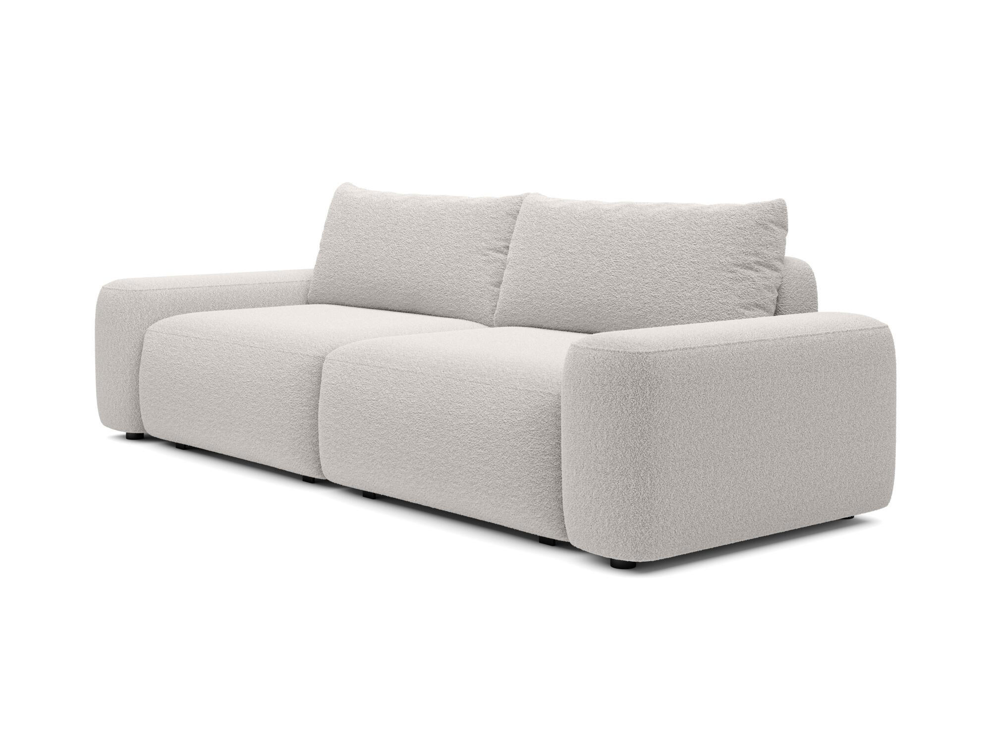 SOFA LOOP Weiß 257x105x87 cm - Weiß, Textil (257/87/105cm) - FURNLUX