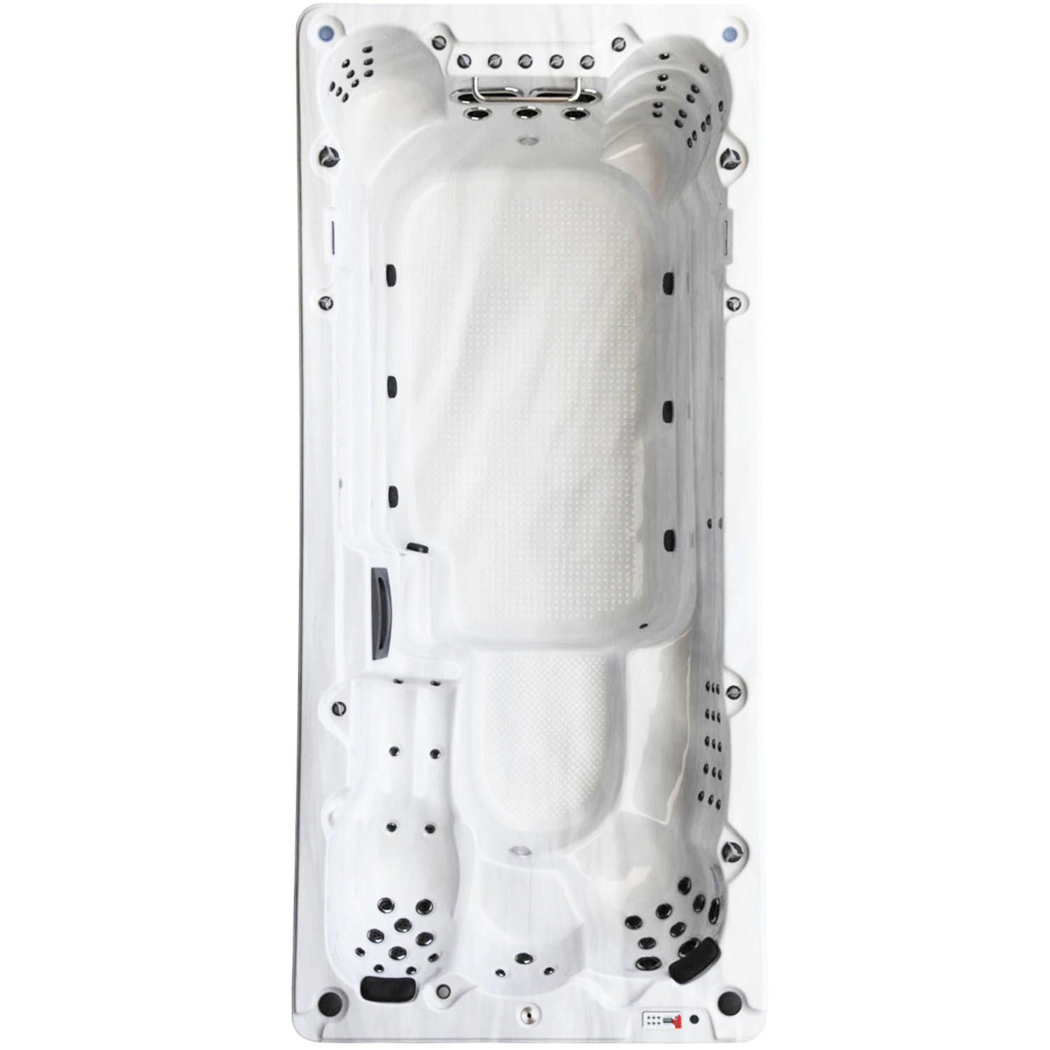 WHIRLPOOL St. Lawrence 5m langes Swim Spa - Weiß Hochglanz/Weiß, Kunststoff (228/137/500cm) - Canadian Spa Company