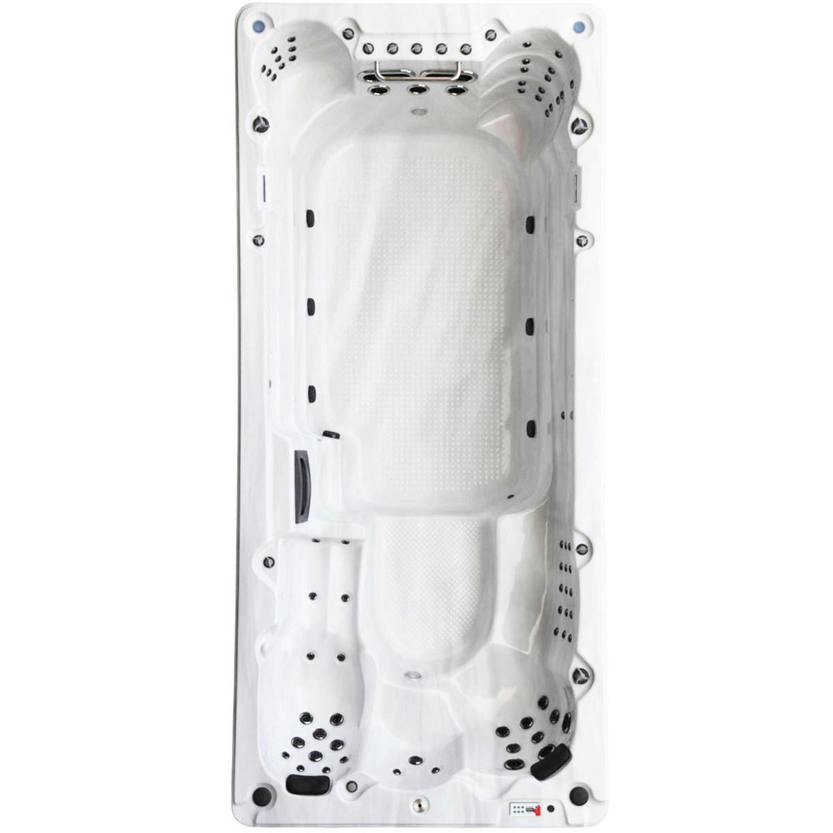 WHIRLPOOL St. Lawrence 5m langes Swim Spa - Weiß Hochglanz/Weiß, Kunststoff (228/137/500cm) - Canadian Spa Company
