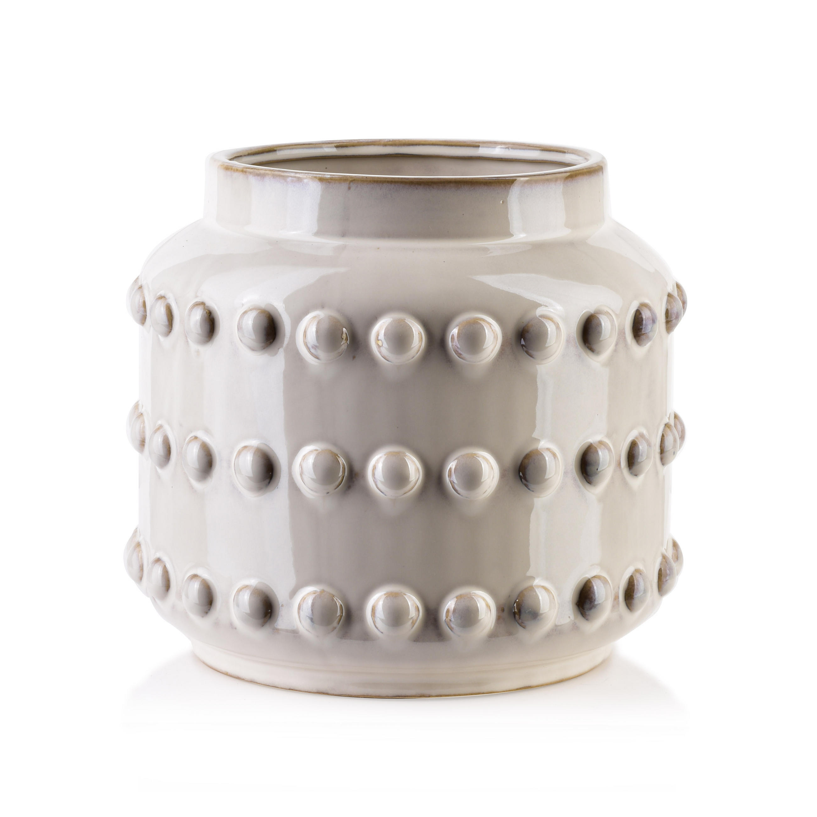 VASE Migliore Beige 22.5/22.5/20.5 cm Keramik - Beige, Keramik (20.5cm) - Mondex