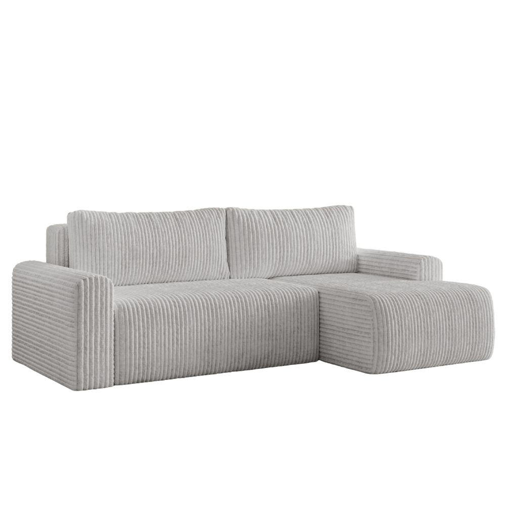 Dekori_Interiors Ecksofa Grau 240x142 cm