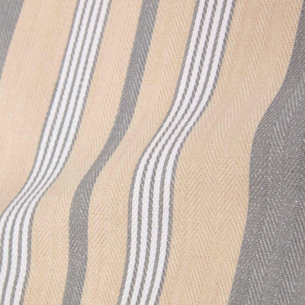 KOCHSCHÜRZE Oxford grau gestreift, 100% Baumwolle - Grau, Textil (80/110cm) - Homescapes
