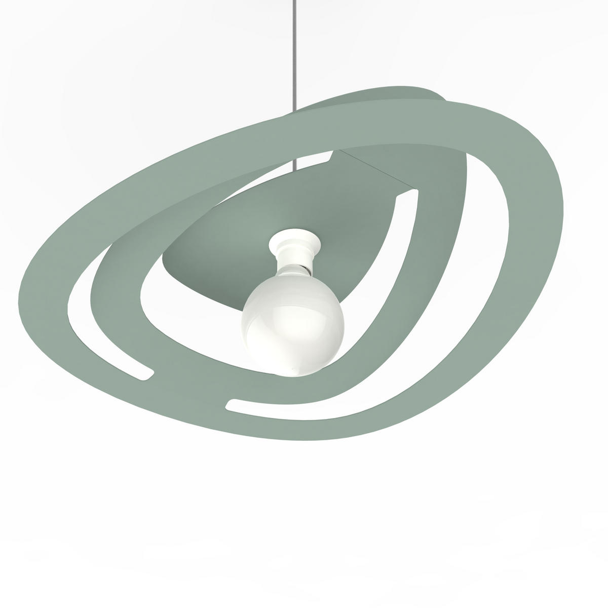 HÄNGELEUCHTE - Grün, Metall (51/60/11cm) - Lumicom