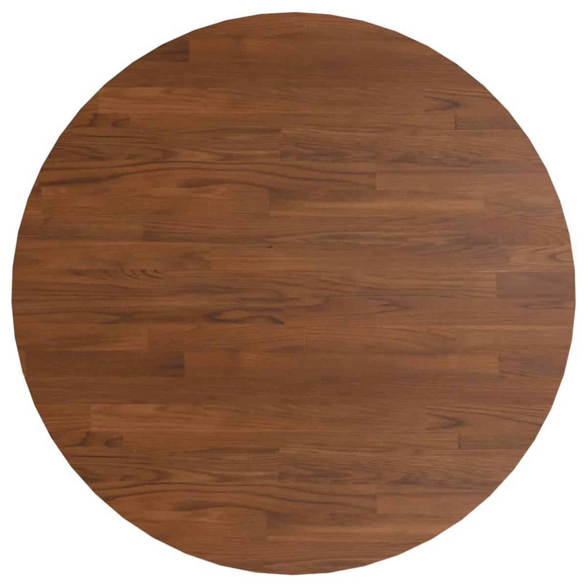 TISCHPLATTE Runde Dunkelbraun Ø80/1,5 Cm Behandeltes Eichenholz - Dunkelbraun, Holz (80/80/1.5cm) - vidaXL