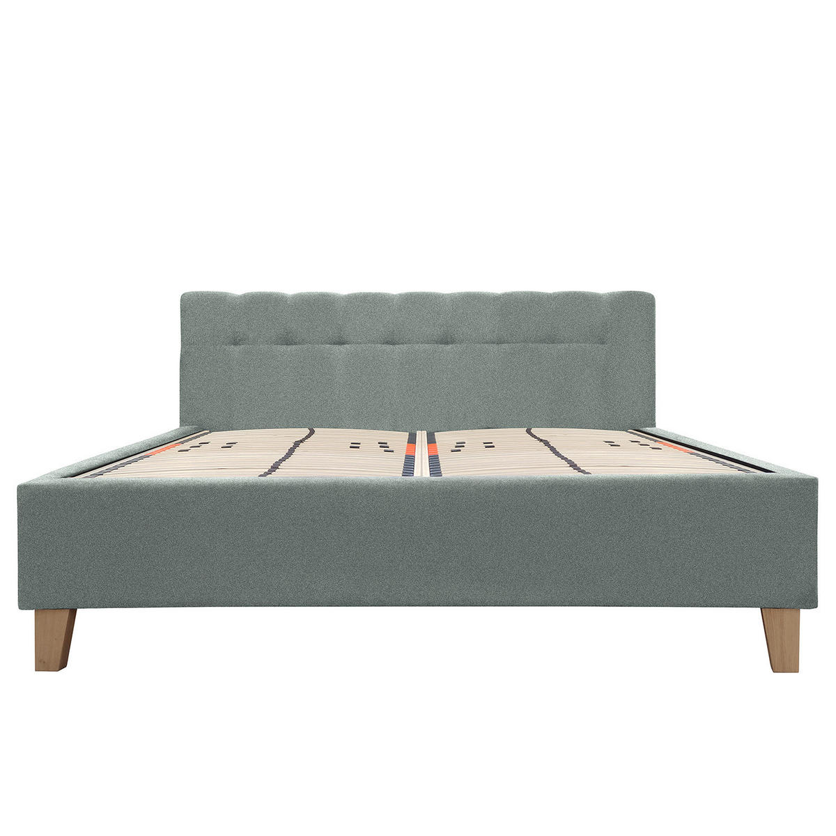 POLSTERBETT - Webstoff - Mintgrün, Holz/Textil (180/200cm) - home24