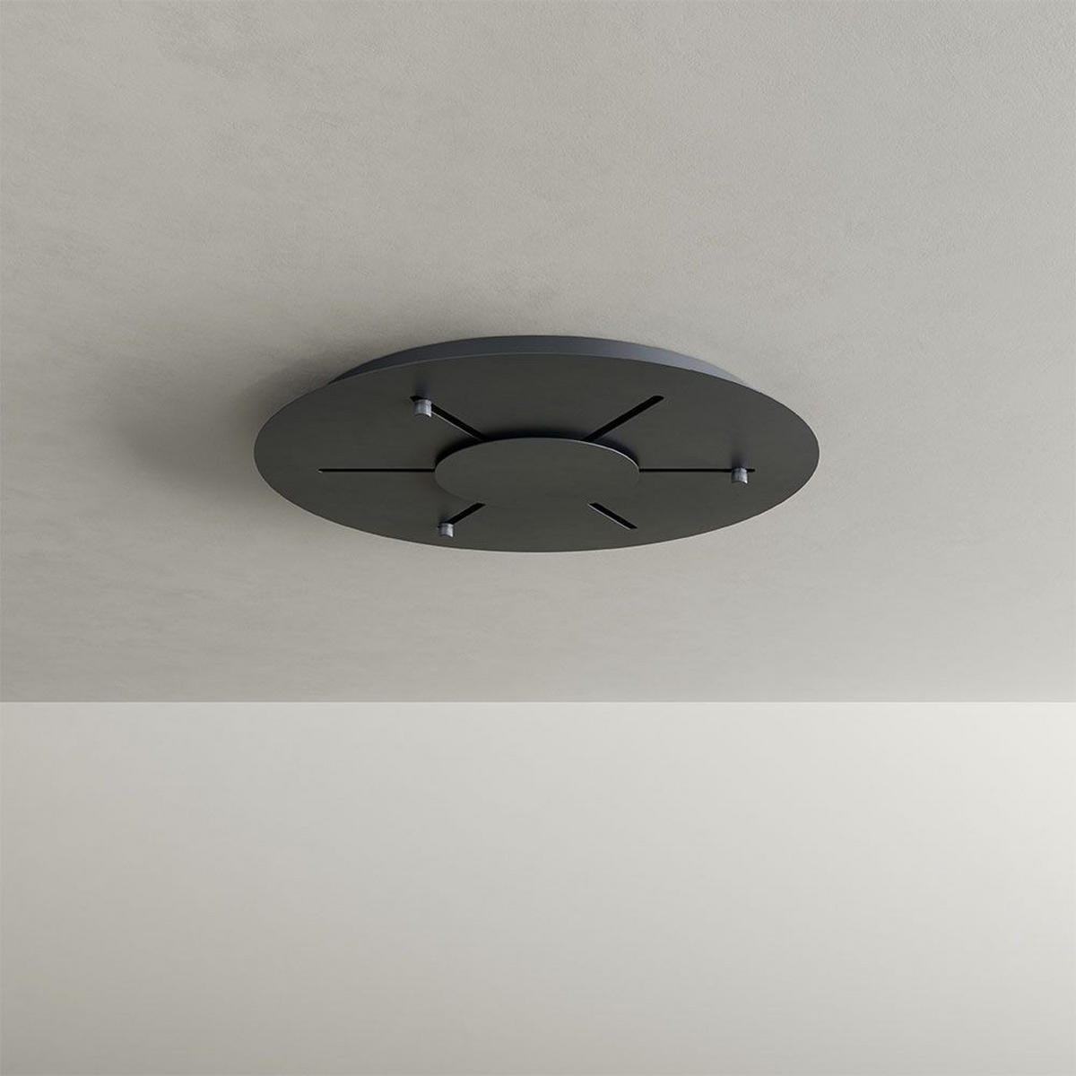 HÄNGELEUCHTE Santa Air 5-flammig Schwarz - Weiß, Metall (11/11/3.2cm) - s.luce