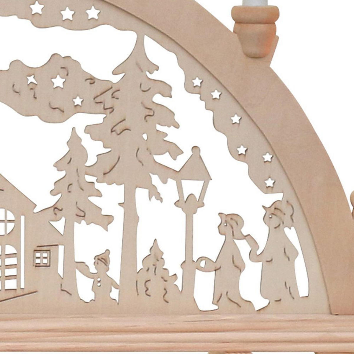 SCHWIBBOGEN Seiffen 7-flammig - Multicolor, Holz (0.1/1/0.1cm) - Dekoteam24