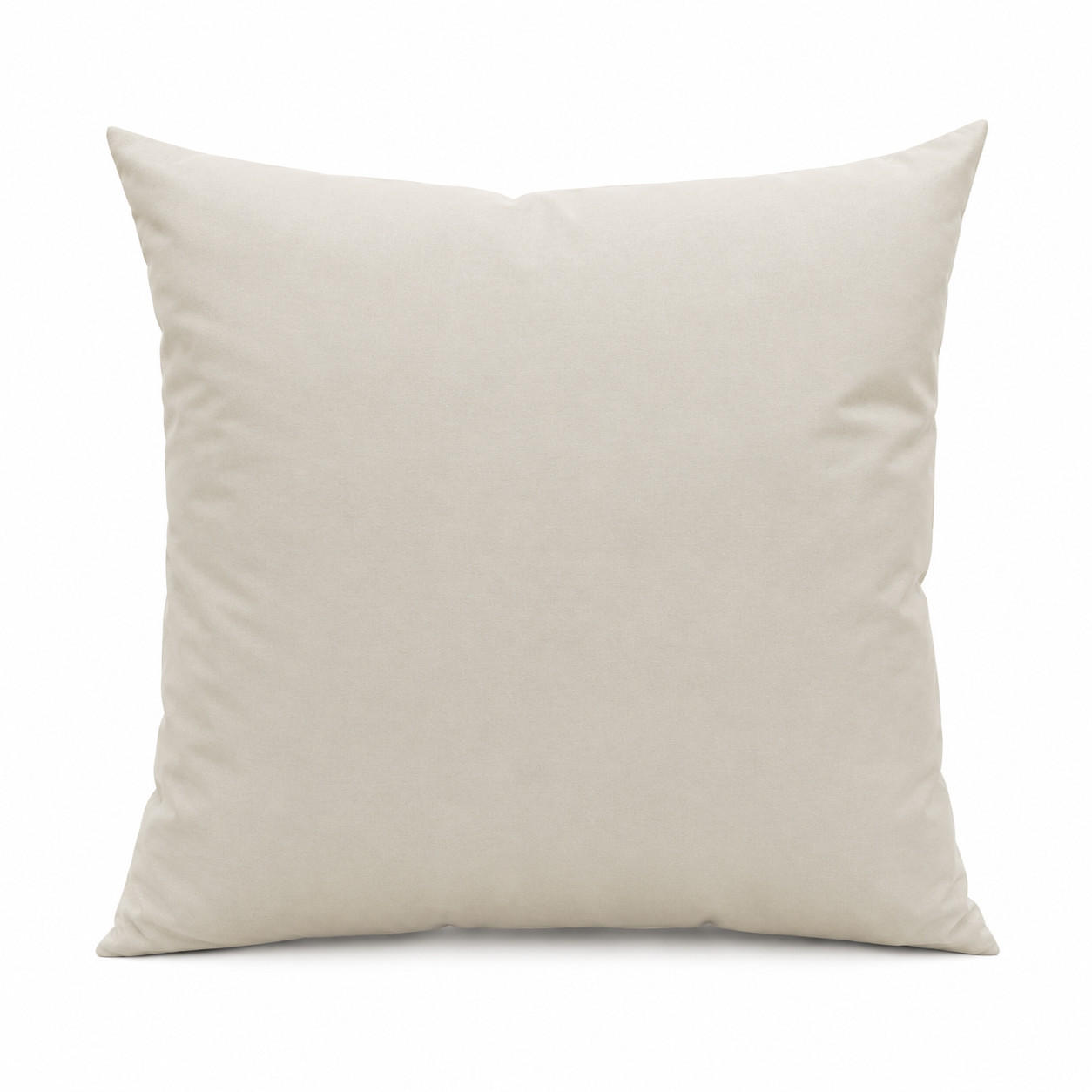 FEDERKISSEN 90/90 cm Baumwolle - Creme, Textil (90/90cm) - TiborTex