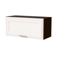 KLAPPHÄNGESCHRANK Salo W4B/80 Lava / Weiß Matt 80 / 32,5 / 36cm - mit Blum Aventos Klappenbeschlag - Dunkelgrau/Weiß, Holz/Holzwerkstoff (80/36/32.5cm) - Feldmann-Wohnen