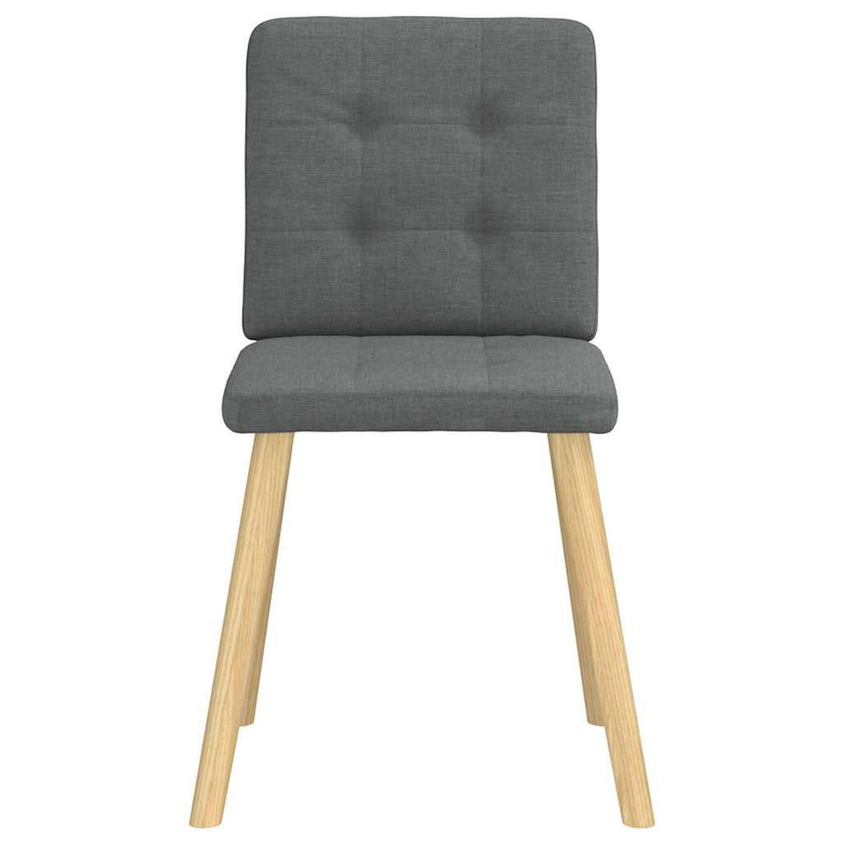 ESSZIMMERSTÜHLE 2 Stk. Dunkelgrau Stoff 45*54*86cm - Dunkelgrau, Metall (45/86/54cm) - ZMH