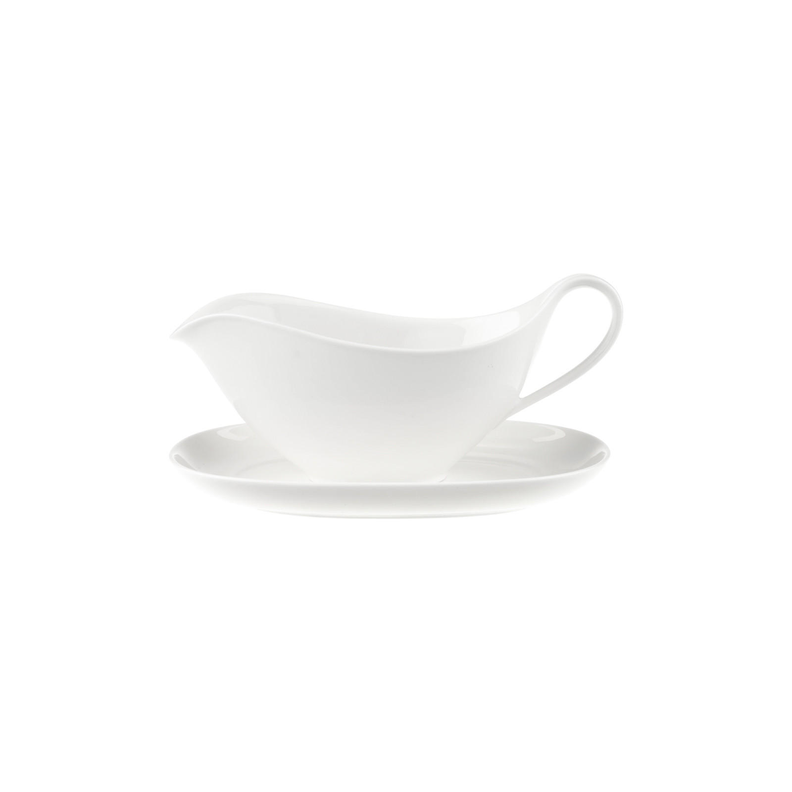SAUCIERE MIT UNTERTASSE Anmut weiß - Weiß, Keramik (2/2/2cm) - Villeroy & Boch