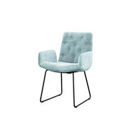 STUHL NEW CHARME Hellblau Cord - Hellblau, Textil (59/87/66cm) - KAWOLA