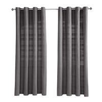 ÖSENVORHANG Rajput blickdicht 2er-Set, 167/228 cm - Grau, Textil (167/228cm) - Homescapes