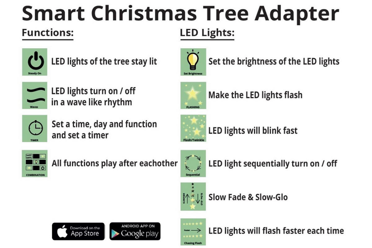 LAALU WEIHNACHTSBAUM künstlich e grüne Tanne Narnia 210 cm mit SMART LED LIGHTING mit Ständer - Grün, Kunststoff (210cm) - LAALU