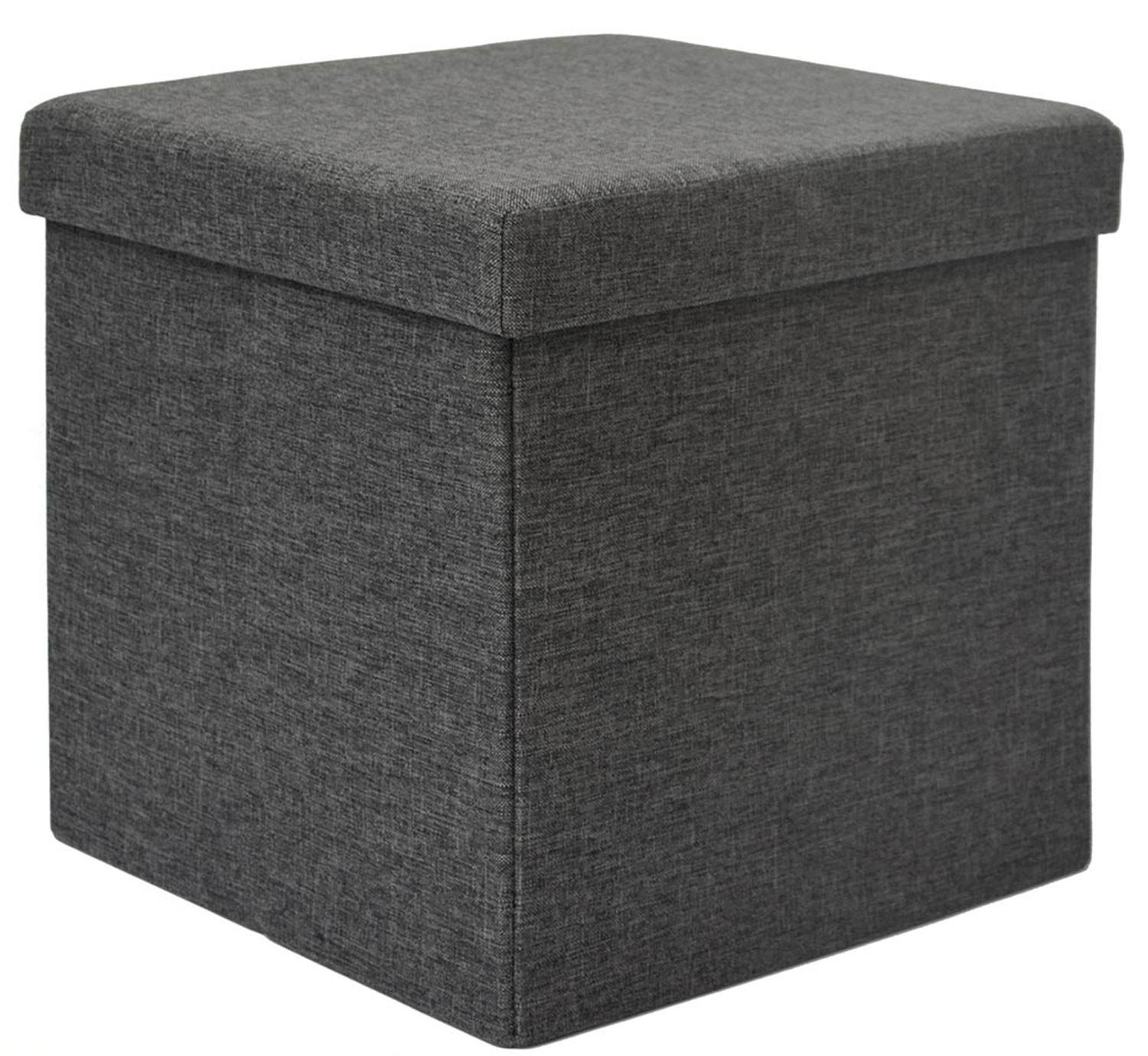 SITZWÜRFEL 38/38 cm, Faltbar 42 Liter Dunkelgrau - Grau, Kunststoff (38/38/38cm) - Dunedesign