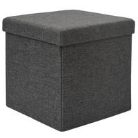 SITZWÜRFEL 38/38 cm, Faltbar 42 Liter Dunkelgrau - Grau, Kunststoff (38/38/38cm) - Dunedesign