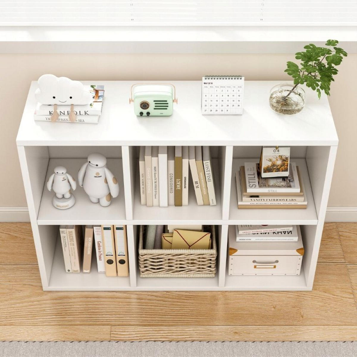 BÜCHERREGAL, weiß 90/60/30 cm - Weiß, Holzwerkstoff (90/60/30cm)