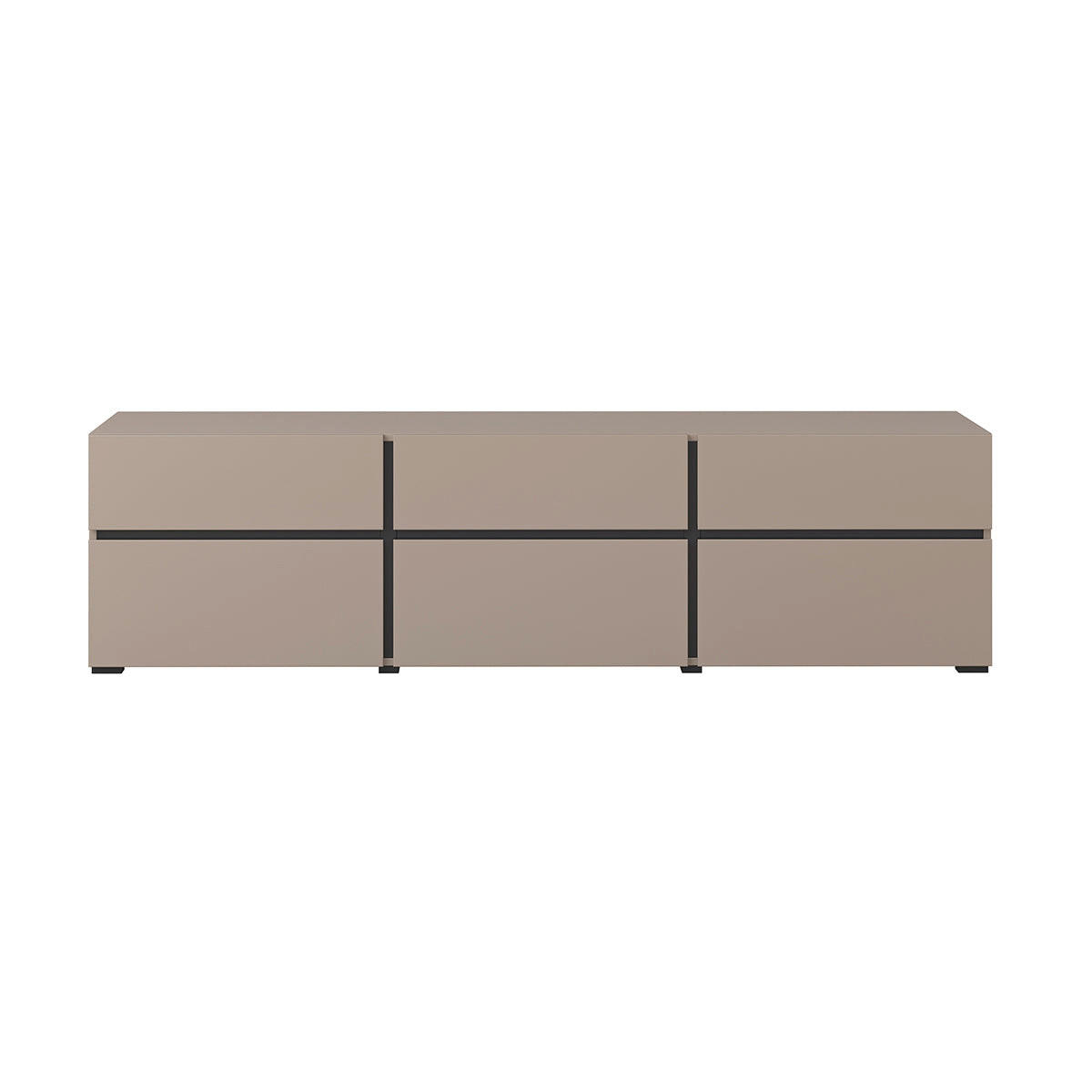 TV-MÖBEL Lilia Taupe - Taupe, Holzwerkstoff (180/48/40cm) - Petits-meubles