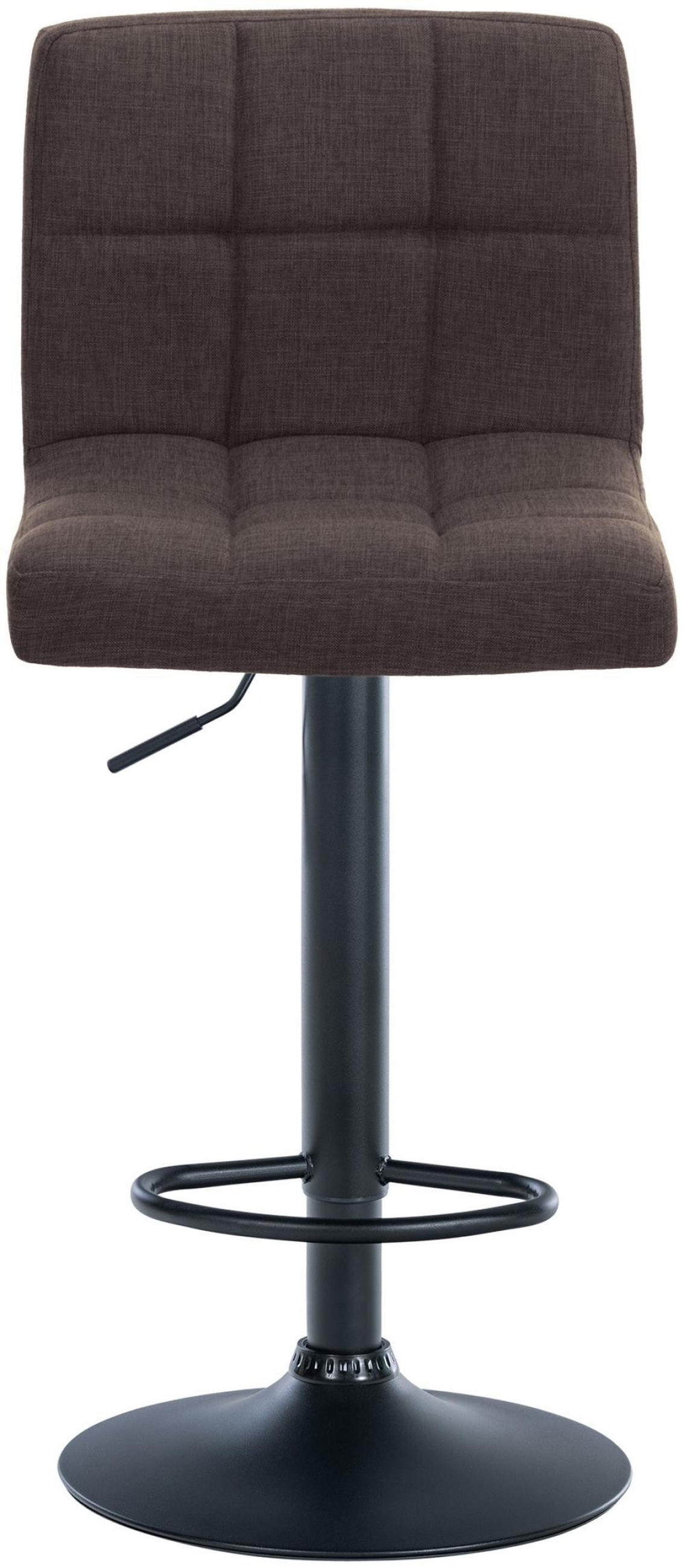 BARHOCKER 2er Set Stoff braun - Braun, Textil/Metall (46/94/47cm) - CLP