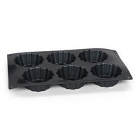 MUFFINFORM Schwarz 30/17.5/3.4 cm P19202 - Schwarz, Kunststoff (17.5/3.4/30cm) - Patisse 