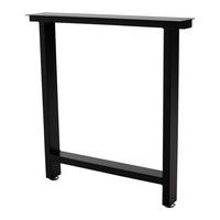 TISCHGESTELL-SET 2-TLG. Rechteckig Metall - Schwarz, Metall (35/40/7cm) - Livingandhome