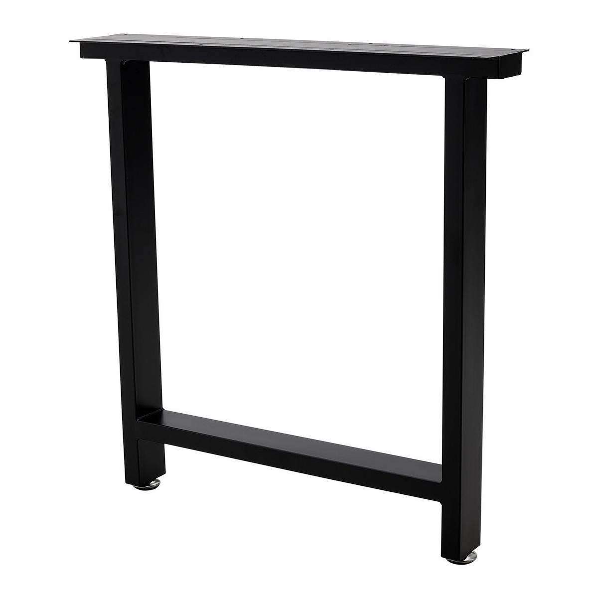 TISCHGESTELL-SET 2-TLG. Rechteckig Metall - Schwarz, Metall (35/40/7cm) - Livingandhome