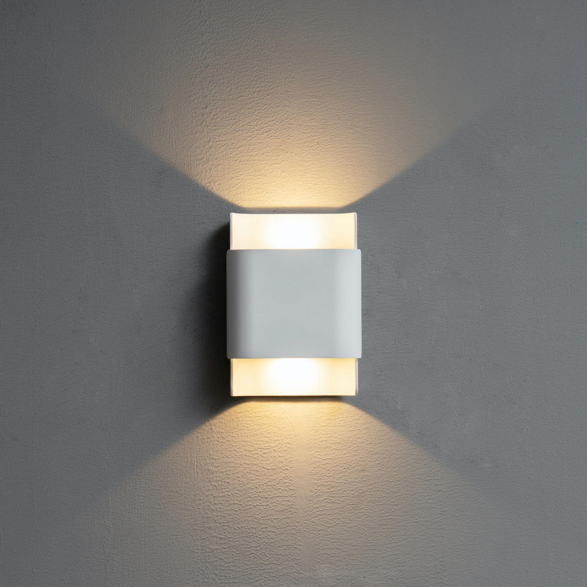 WANDLEUCHTE Laila, Weiß, 18cm - Weiß, Metall (13.2/18/18cm) - KOSILUM