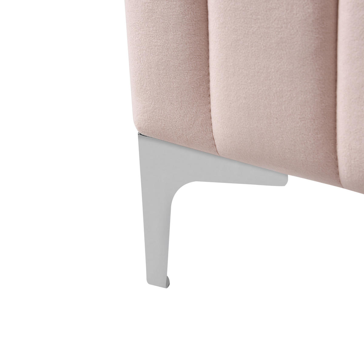 BETT mit Lattenrost 120/200 cm Pastellrosa Lunan - Pink, Textil (120/200cm) - Beliani