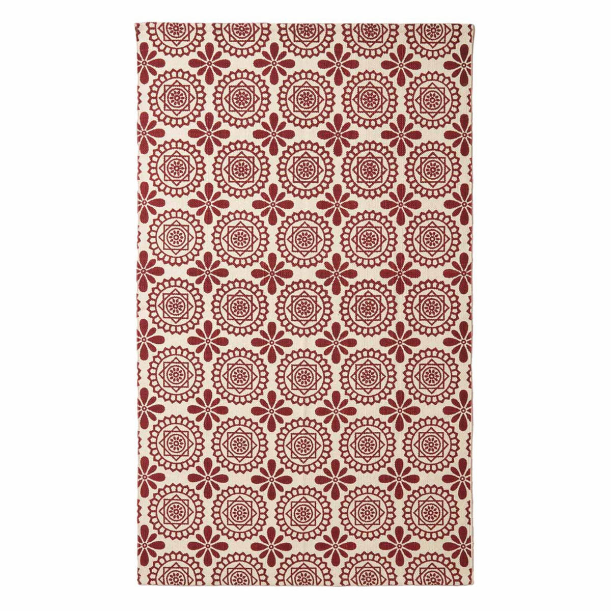 BAUMWOLLTEPPICH Cassia gemustert 160/230 cm - Rot, Textil (160/230cm) - Homescapes